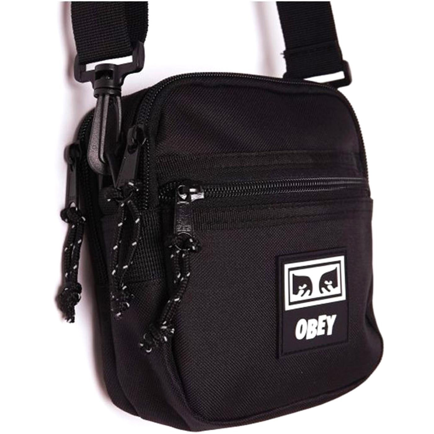 Conditions Traveler Bag III Black Twill - Borsa a Tracolla Nera 100010135-BLK  OBEY 