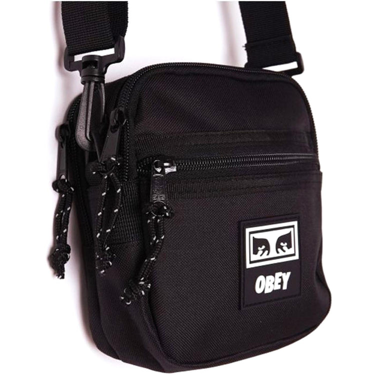 Conditions Traveler Bag III Black Twill - Borsa a Tracolla Nera 100010135-BLK  OBEY 
