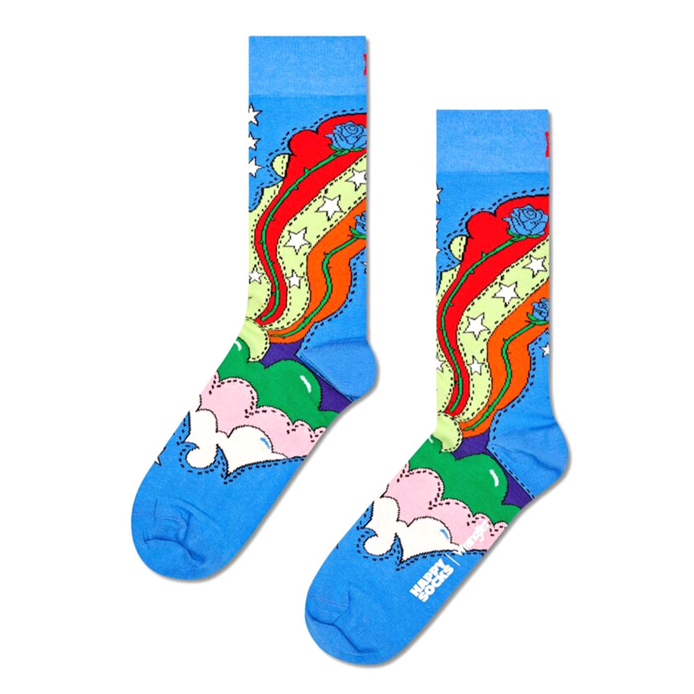 Wrangler Desert Rose Sock Blue - Calzini Multicolore P002247-BLUE  HAPPY SOCKS 