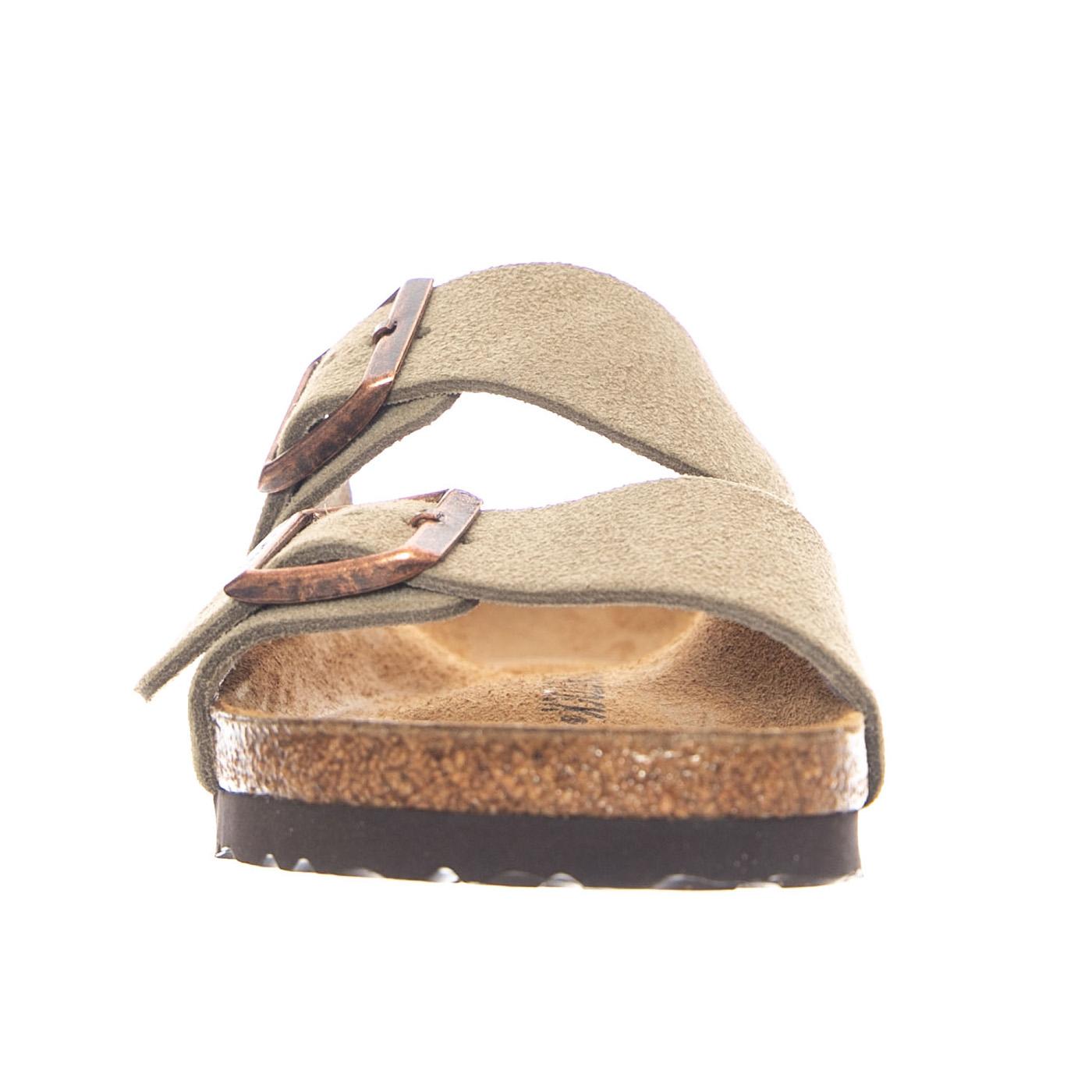 Arizona Suede Leather Narrow Fit Taupe - Sandali Uomo / Donna Beige 051463 TPE BIRKENSTOCK 