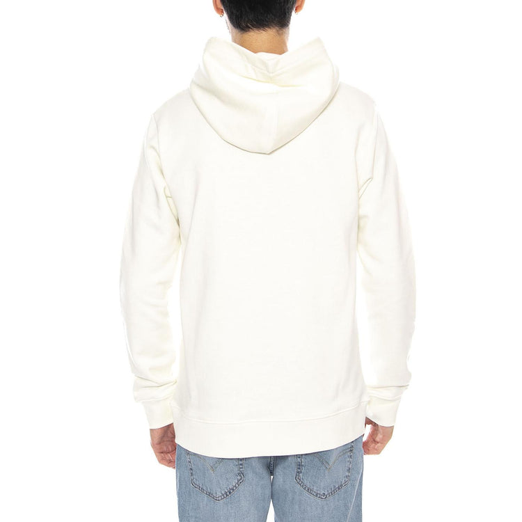 Essential Hoodie -- Felpa Uomo Bianca con Cappuccio 6050121 11-4300 CAT 