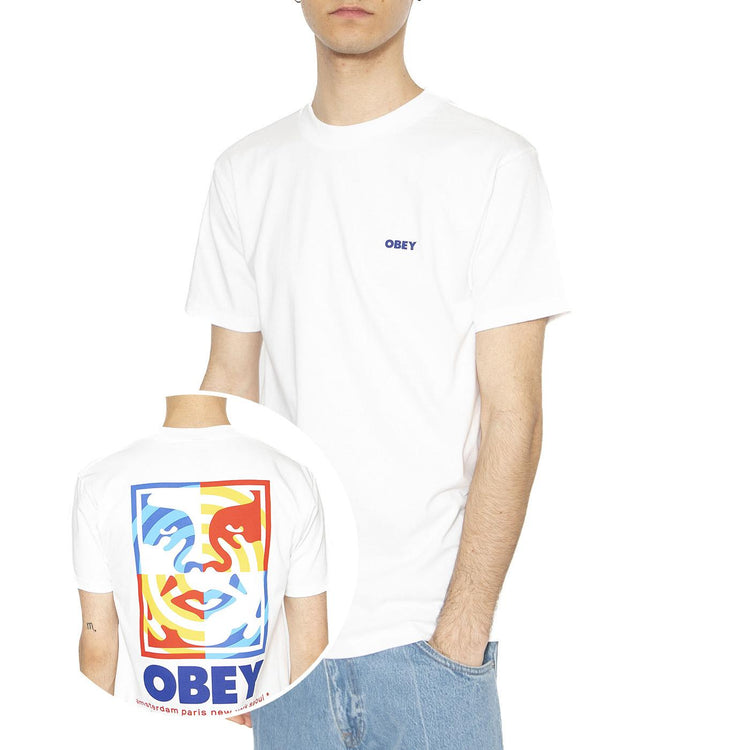 Obey Target Icon Tee White - Maglietta Girocollo Uomo Bianca 165264065-WHT  OBEY 