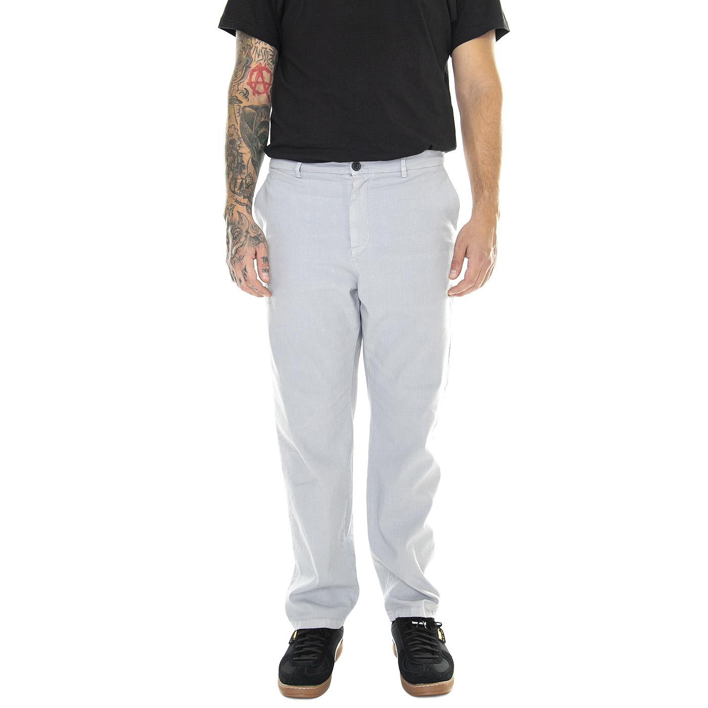 Pieterson Pants Light Grey - Pantaloni Uomo Grigi 330928  ELVINE 