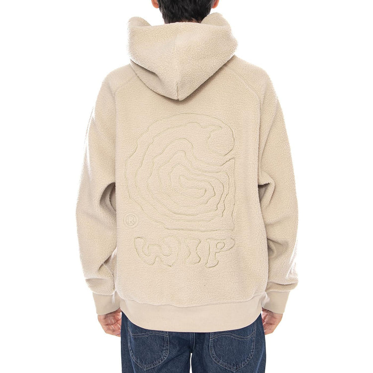 Hooded Helix Sweat Fleur De Sel / Wall - Felpa Cappuccio Uomo Beige<BR/> I035598.3GWXX  CARHARTT WIP 