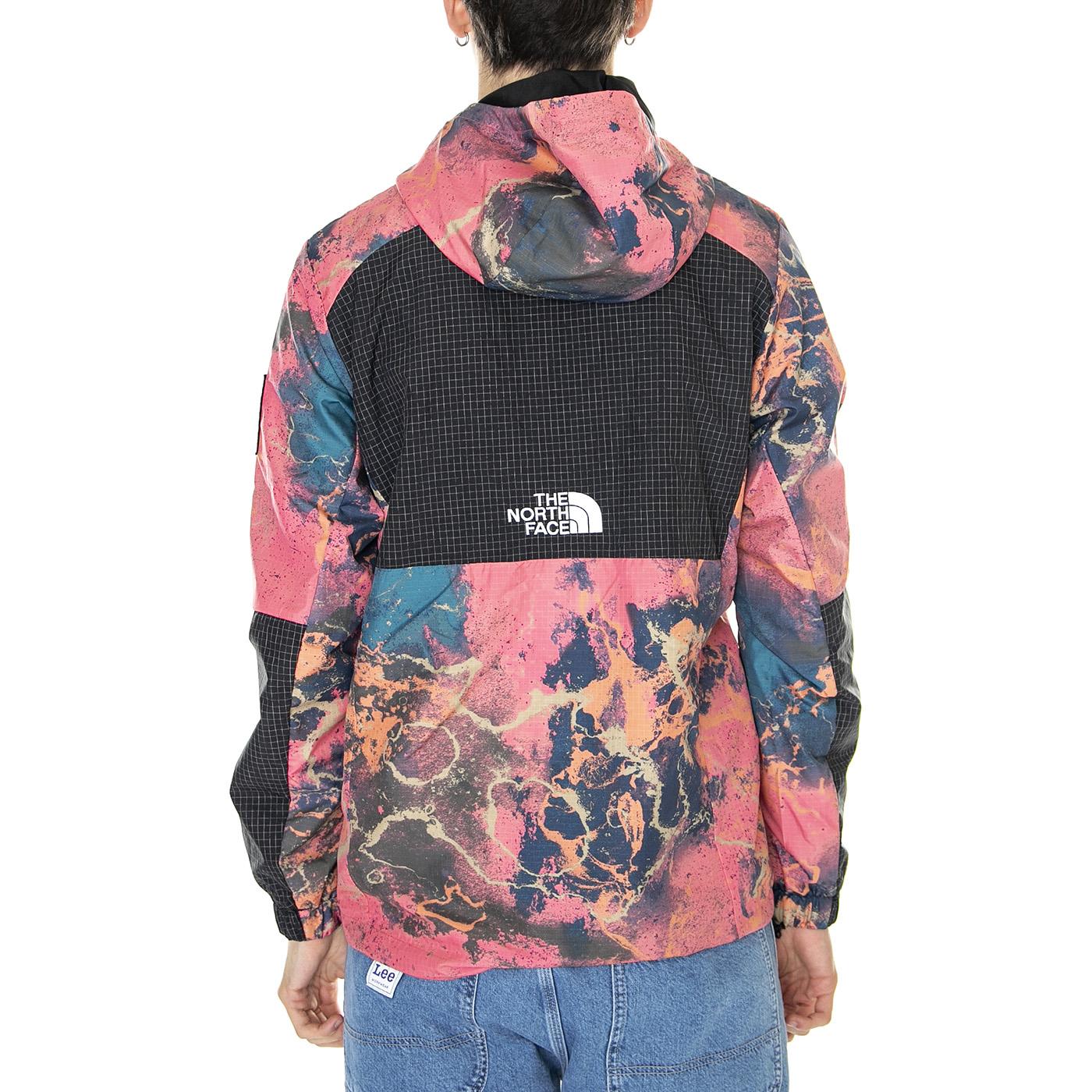 M' Convin Anorak AOP Cosmopink TNF Distorted Print - Giacca con Cappuccio Uomo Multicolore NF0A83JNIOC1  THE NORTH FACE 