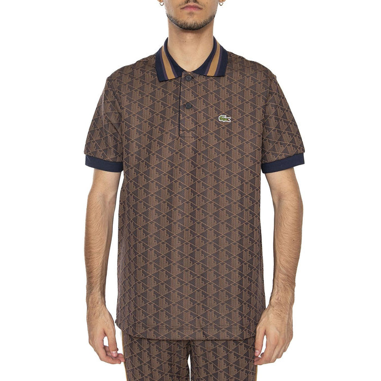 Maglietta M/C 9I4 Brown - Polo Shirt Uomo Marrone DH1417-9I4  LACOSTE 