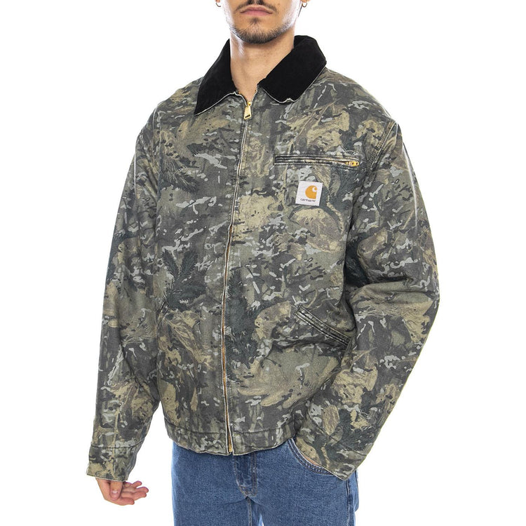 Og Detroit Jacket Camo Combi, Green / Black - Giacca Uomo Multicolore I035614.3BL06  CARHARTT WIP 
