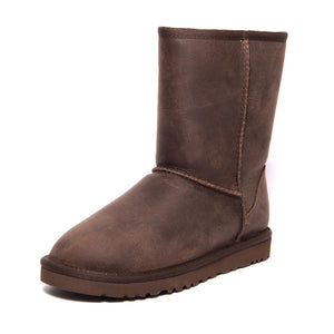 CLASSIC SHORT  LEATHER BROWNSTONE UGSCLSLEABWST1005093  UGG 