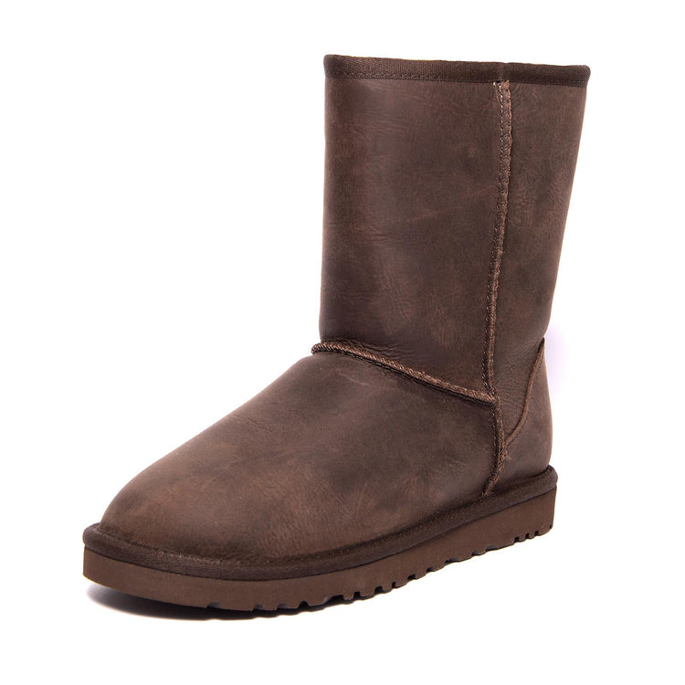 CLASSIC SHORT  LEATHER BROWNSTONE UGSCLSLEABWST1005093  UGG 