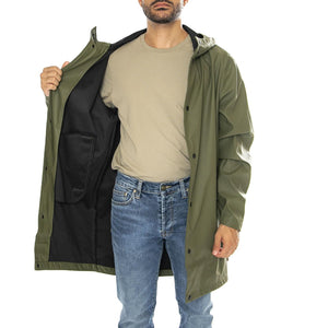 Onsluca Rain Wrought Olive Night - Giacca con Cappuccio Uomo Verde 22029146-OL  ONLY & SONS 