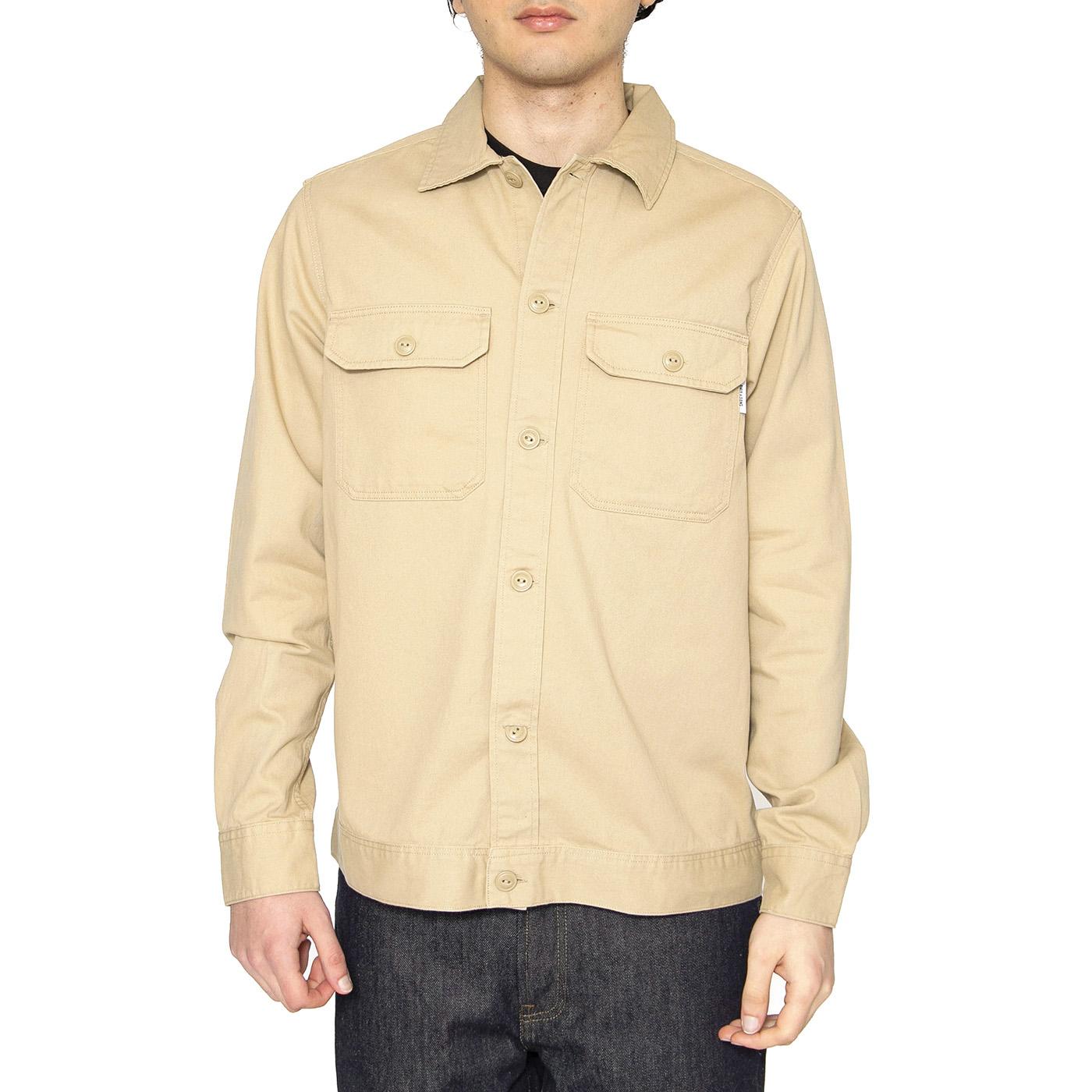 Onssilvio LS Pocket Overshirt Twill - Camicia Uomo Beige 22022442  ONLY & SONS 