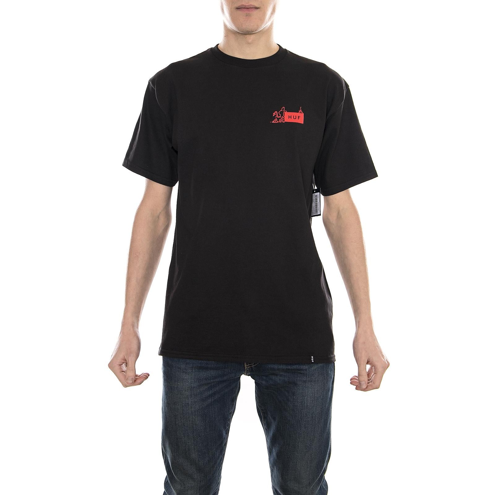 BG FEELS LIKE HOME S/S TEE BLACK 118808_4  HUF 