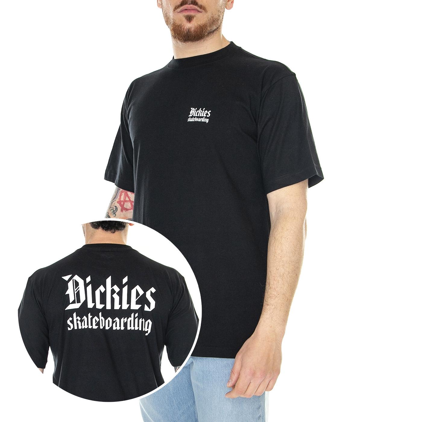 DICKIES Skate Tee Black - Maglietta Girocollo Uomo Nera DK0A4YAKBLK1  DICKIES 