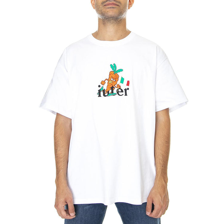 Carrot Racing - Maglietta Girocollo Uomo Bianca 22SITS66-WHITE  IUTER 