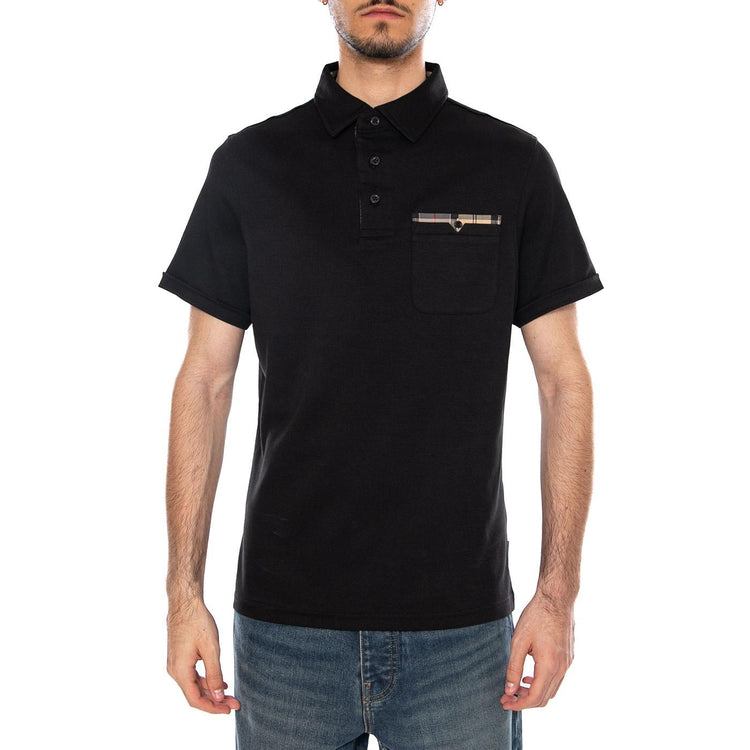 POLO BLACK - Polo Uomo Nera MML1496 BK31 BARBOUR 