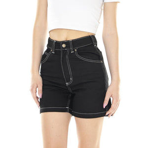 W' Denim Short Rinsed Black - Bermuda Donna Neri DK0A4Y88RBK1  DICKIES 