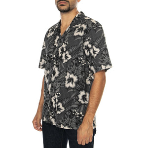 Hawaiian Print S/S Shirt Black - Camicia Maniche Corte Uomo Multicolore PFD0366-023  PENFIELD 