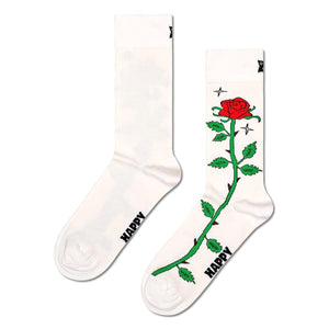 Rose Sock White - Calzini Multicolore P001343-WHITE  HAPPY SOCKS 