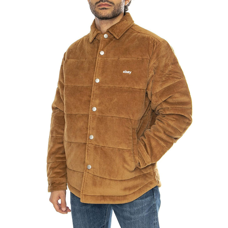 Gran Cord  Shirt Jacket Catechu Wood - Giacca Uomo Marrone 121160051-CTU  OBEY 