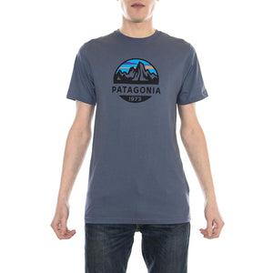 Fitz Roy Scope Organic T-Shirt Dolomite Blue 39144-DLMB  PATAGONIA 
