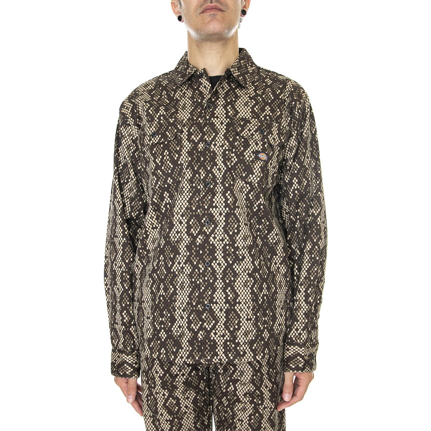 Camden Shirt Khaki - Camicia Uomo Multicolore DK0A4XZXKHK1  DICKIES 