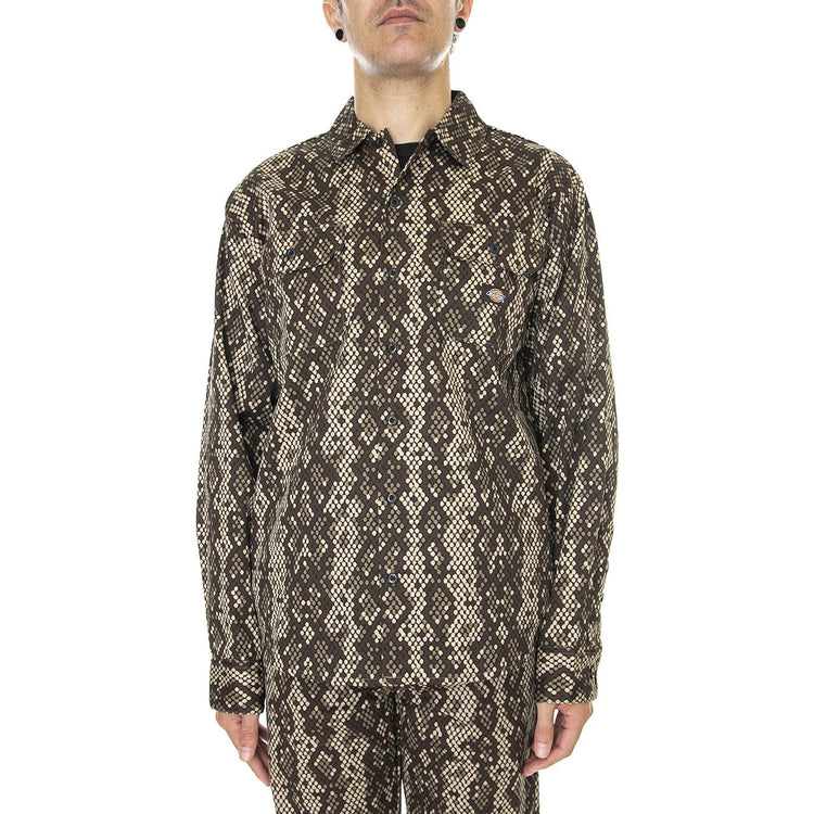 Camden Shirt Khaki - Camicia Uomo Multicolore DK0A4XZXKHK1  DICKIES 