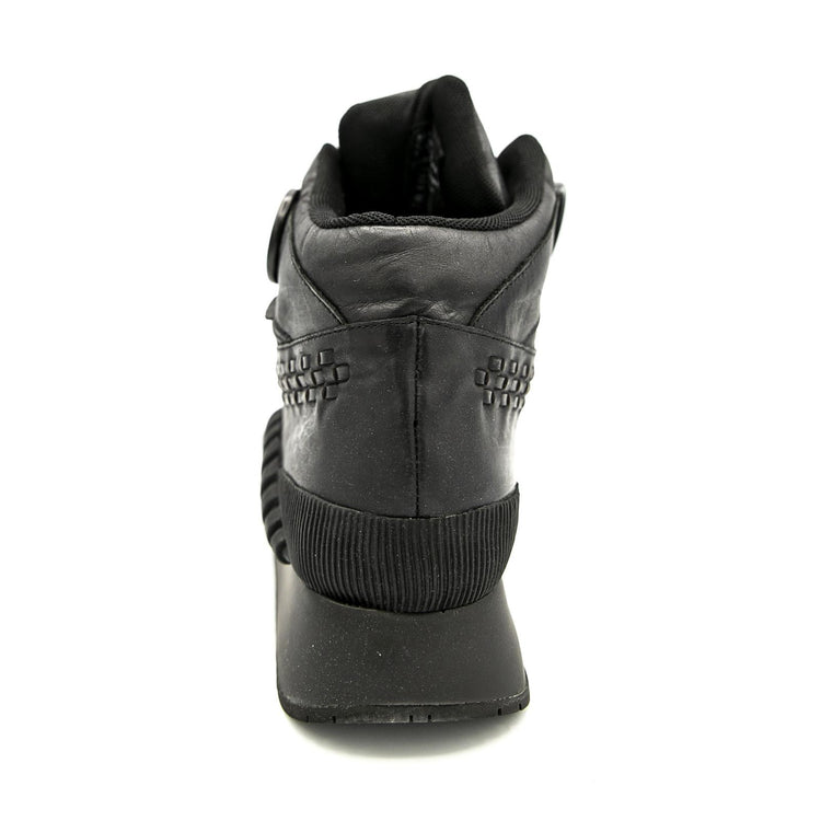 Z1 Black Calf Leather - Scarpe Stringate Profilo Alto Donna Nere UDSTB-171-BKCF  UNDERGROUND 