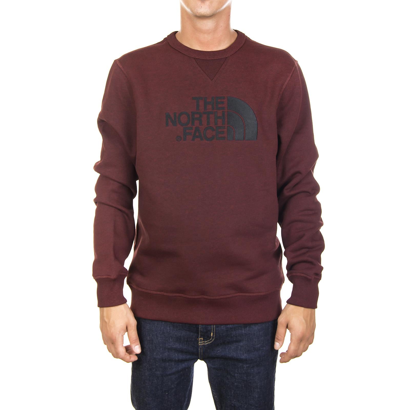 M DREW PEAK CREW CA RED DARK HE T92ZWRHQN  THE NORTH FACE 