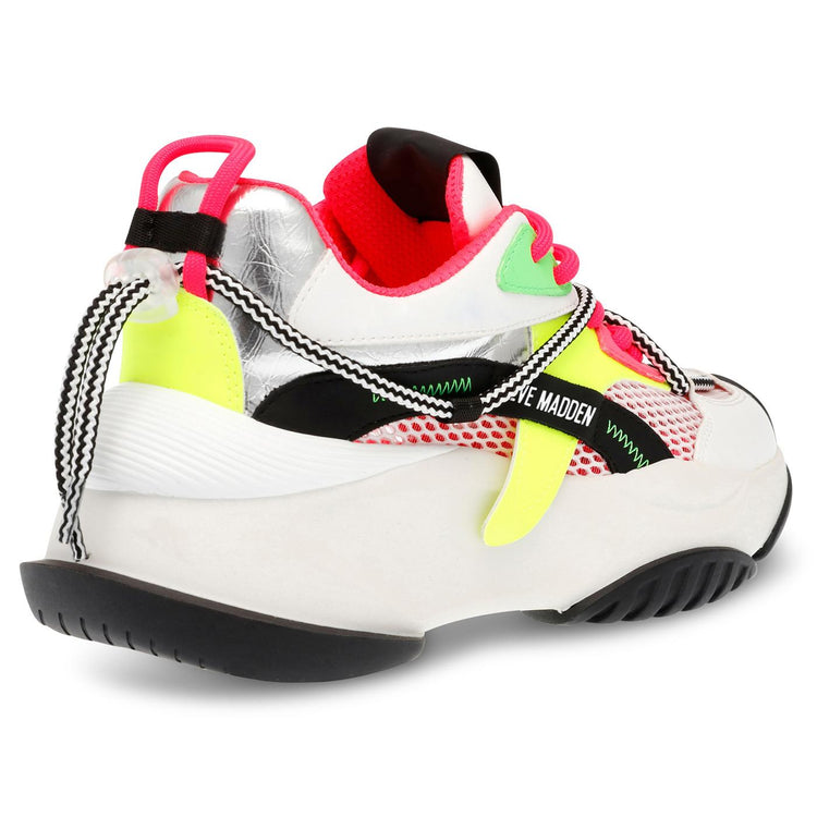 Bonanza Black / Fuchsia PU + Mesh - Scarpe Stringate Profilo Basso Donna Multicolore SMPBONANZA-BLAFUS  STEVE MADDEN 