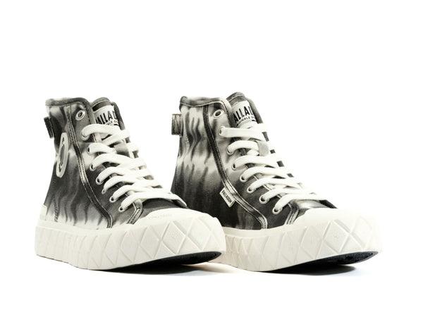 Pallace Ace Mid Tiedye Black - Scarpe Stringate Profilo Alto Donna Nere / Multicolore PAS98591-008-M  PALLADIUM 