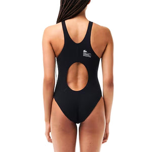 Costume 031 Black Swimsuit - Costume da Bagno Intero Donna Nero MF5636-031 . LACOSTE 
