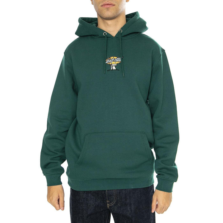 Winkowski Alien Creep Rainforest - Felpa con Cappuccio Uomo Verde SCA-HDY-6427  SANTA CRUZ 