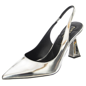 London Slingback Leather Silver - Sandali Donna Argento KGS9314863109-63  KURT GEIGER 