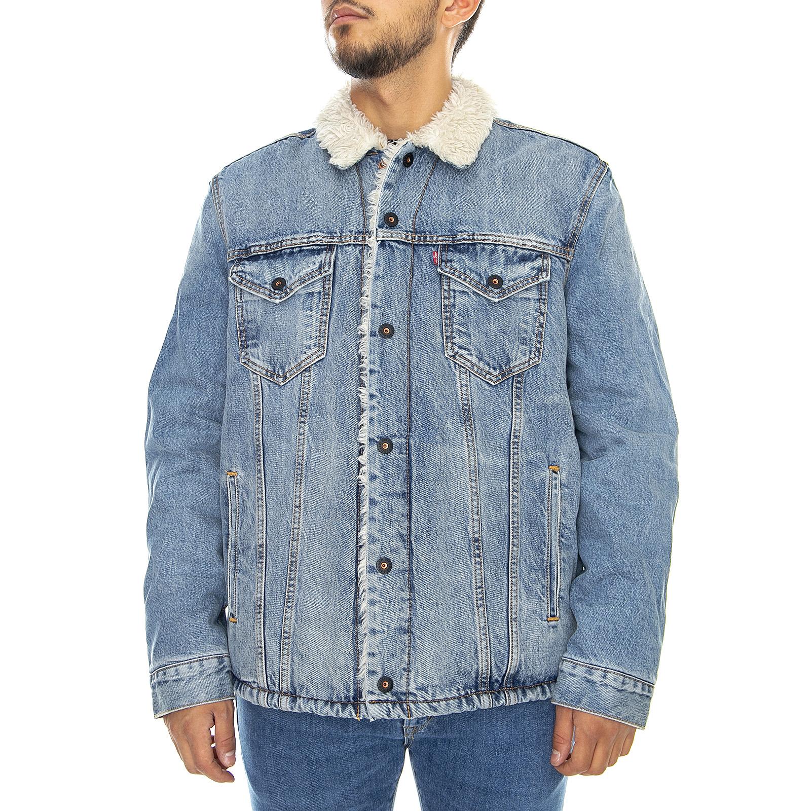 Skate Skerpa Trucker Kezar - Blue - Giubbino Jeans Uomo Blu 34989-0000  LEVIS 