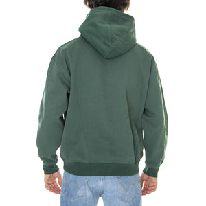 Scribbles Extra Heavy Hood Fleece Dark Cedar - Felpa con Cappuccio Uomo Verde 112470172-DCD  OBEY 