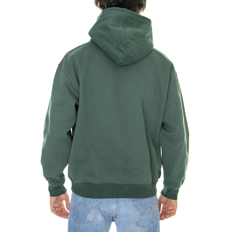 Scribbles Extra Heavy Hood Fleece Dark Cedar - Felpa con Cappuccio Uomo Verde 112470172-DCD  OBEY 