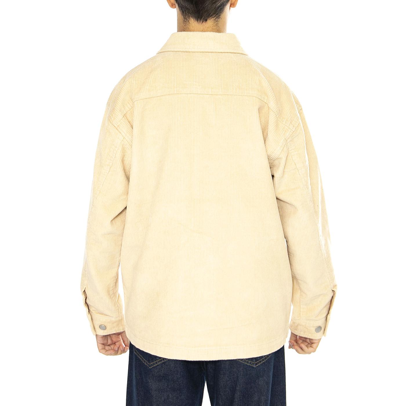 Benny Cord Shirt Jacket Irish Cream - Giacca Uomo Beige 121160050-IRC  OBEY 