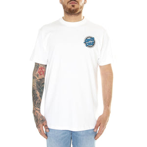 Dressen Rose Crew One White - Maglietta Girocollo Uomo Bianca SCA-TEE-10839  SANTA CRUZ 
