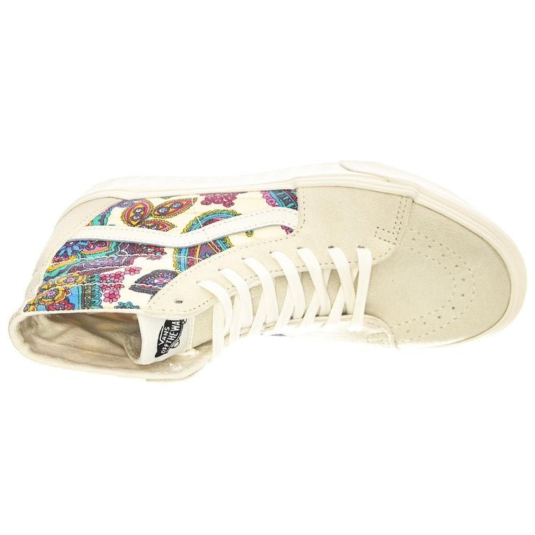 UA SK8-Hi Tapered Stackfo Paisley Bloom Turtledove - Scarpe Stringate Profilo Alto Donna Bianche / Multicolore VN0A7Q5PDJR1  VANS 