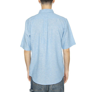 SS Shirt Pacific Blue - Camicia Maniche Corte Uomo Multicolore 112362731  WRANGLER 