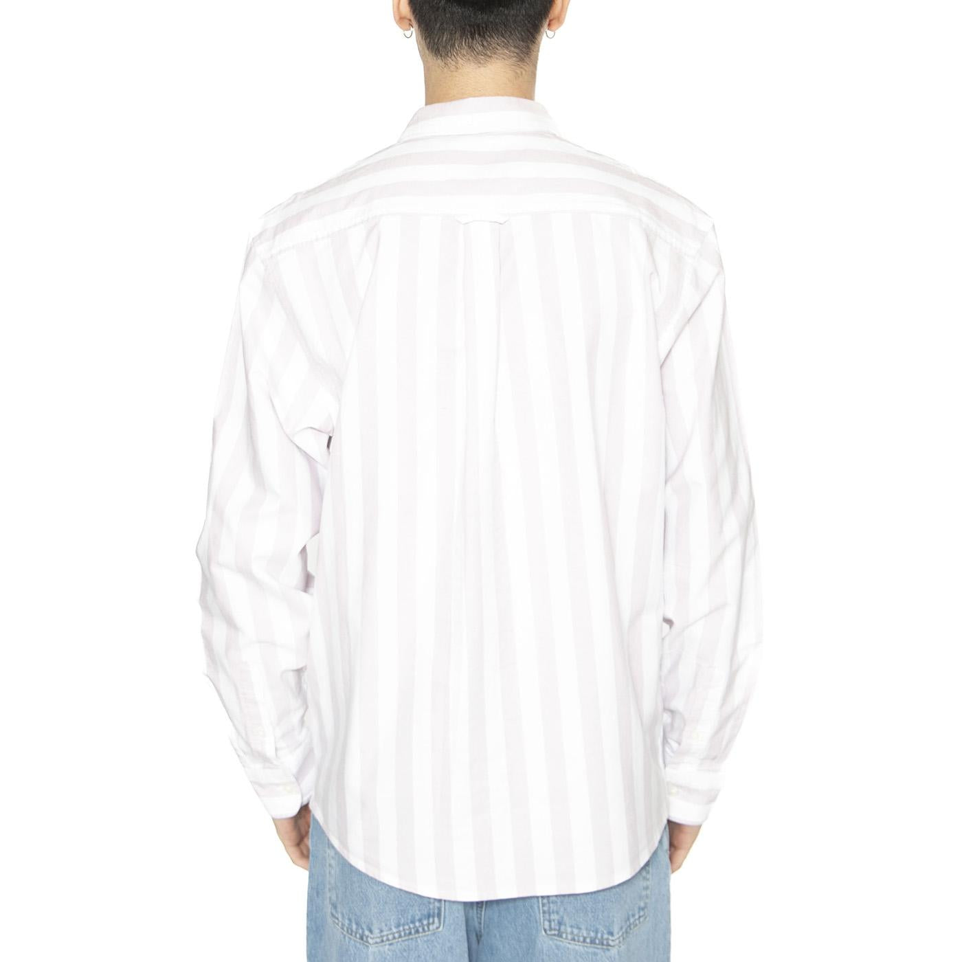 L/S Dillion Shirt Dillion Stripe, Hortensia / White - Camicia Uomo Multicolore I033027.2SNXX  CARHARTT WIP 