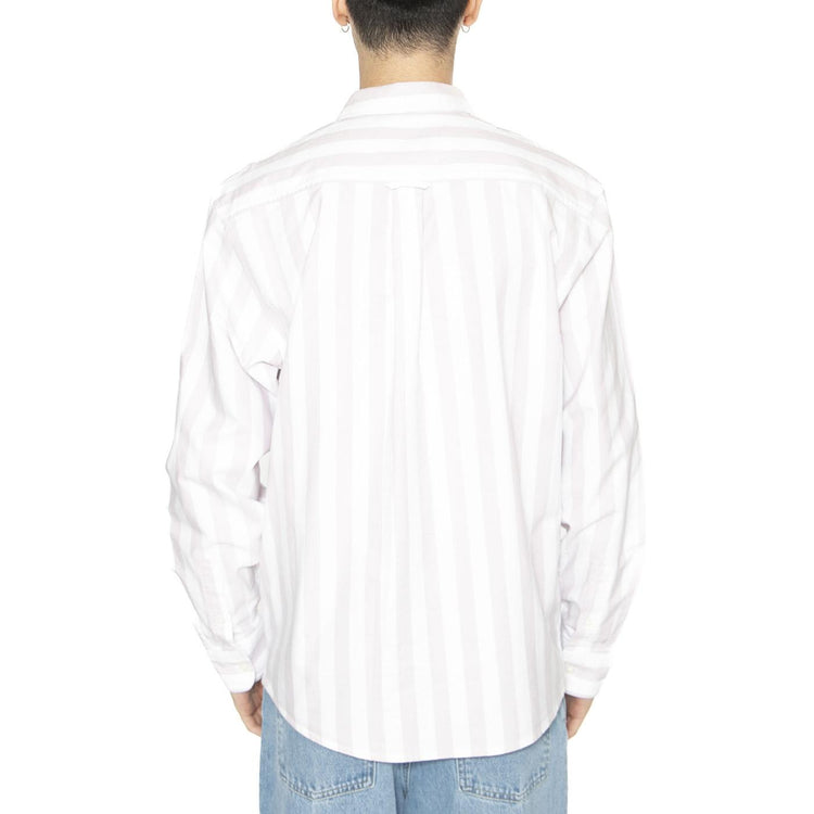 L/S Dillion Shirt Dillion Stripe, Hortensia / White - Camicia Uomo Multicolore I033027.2SNXX  CARHARTT WIP 