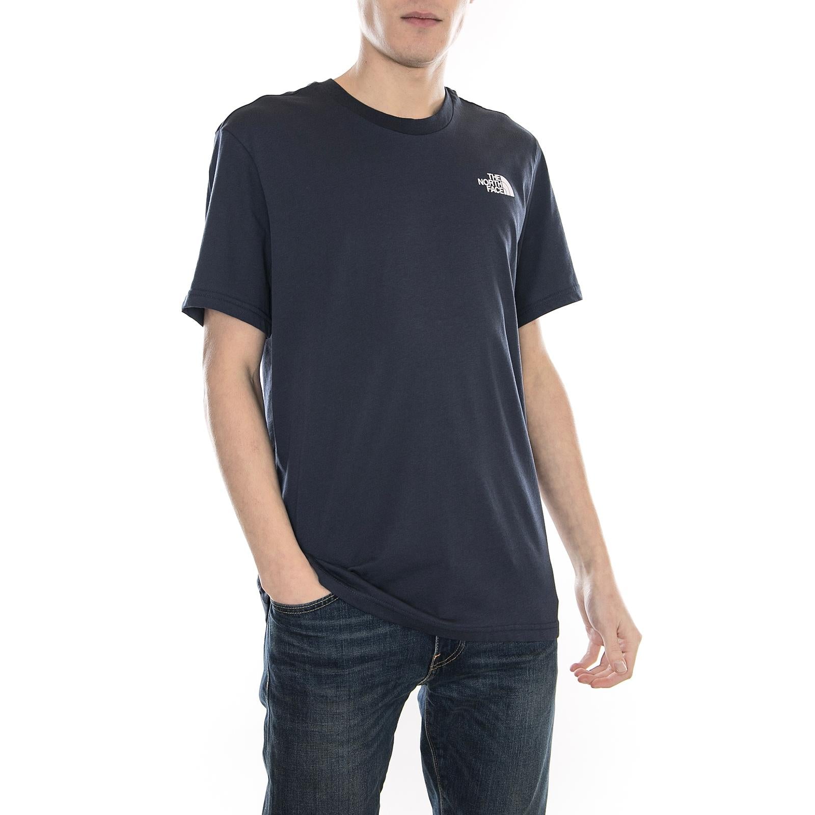 S/S SIMPLE DOME TEE Urban Navy / Tnf White T92TX5M6S  THE NORTH FACE 