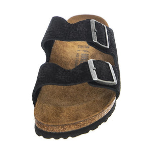 Arizona Desert Buck Black, Nubuck Leather - Sandali Uomo / Donna Neri - Calzata Regolare 1020736  BIRKENSTOCK 
