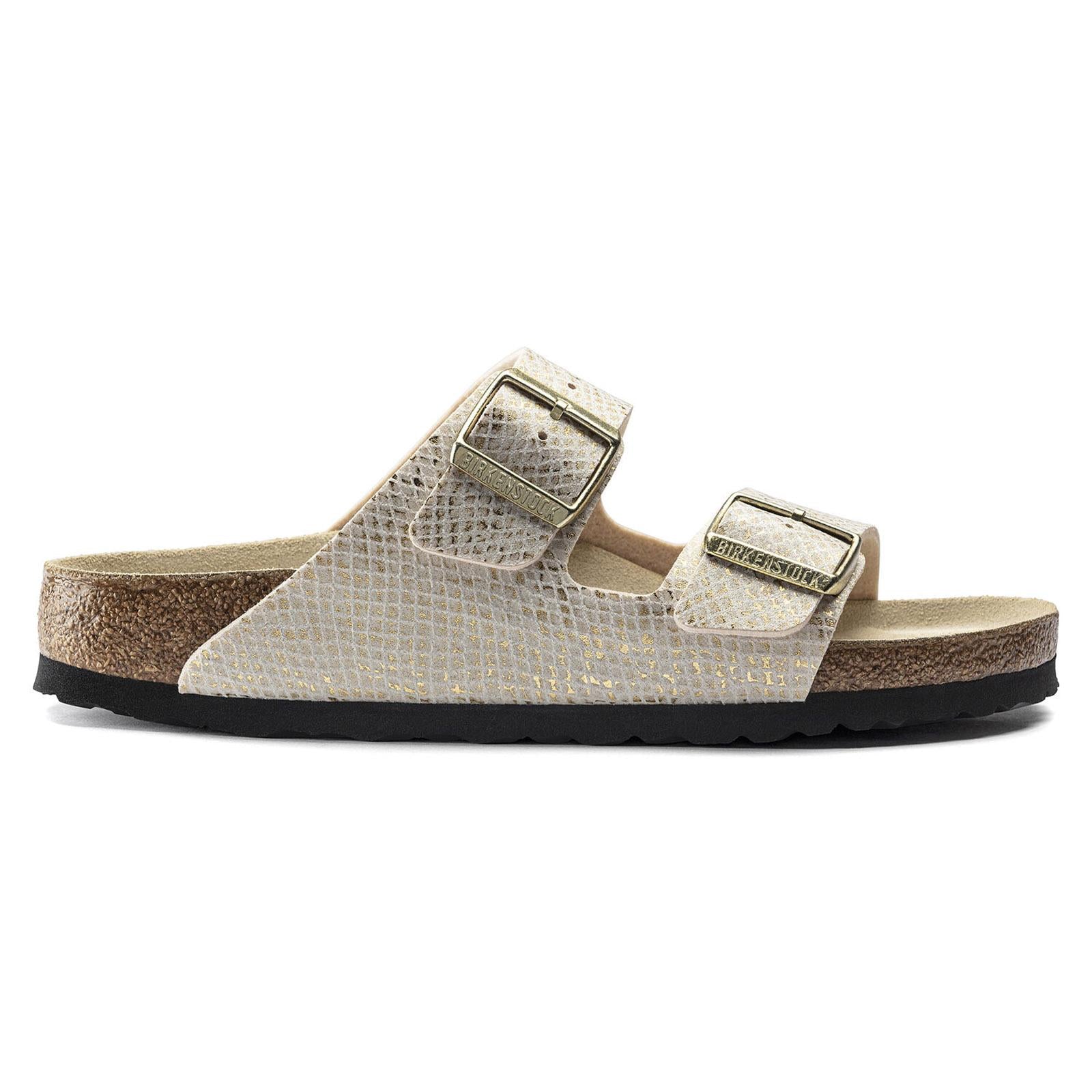 Arizona Microfibre Sandals - Shiny Python / Eggshell - Sandali Donna Multicolore - Calzata Stretta 1019374  BIRKENSTOCK 