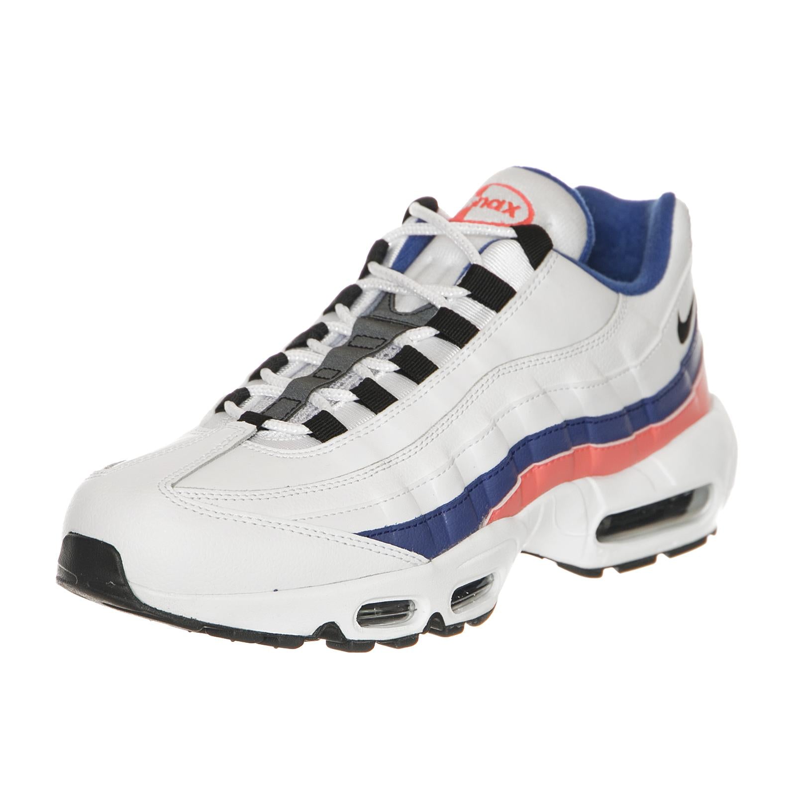 Air Max 95 Essential WHITE/BLACK-SOLAR RED-ULTRAMARINE 749766-106  NIKE 