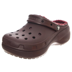 Classic Platform Lined Clog W DKCH - Sandali Donna Bordeaux CR.207938-DKCH  CROCS 