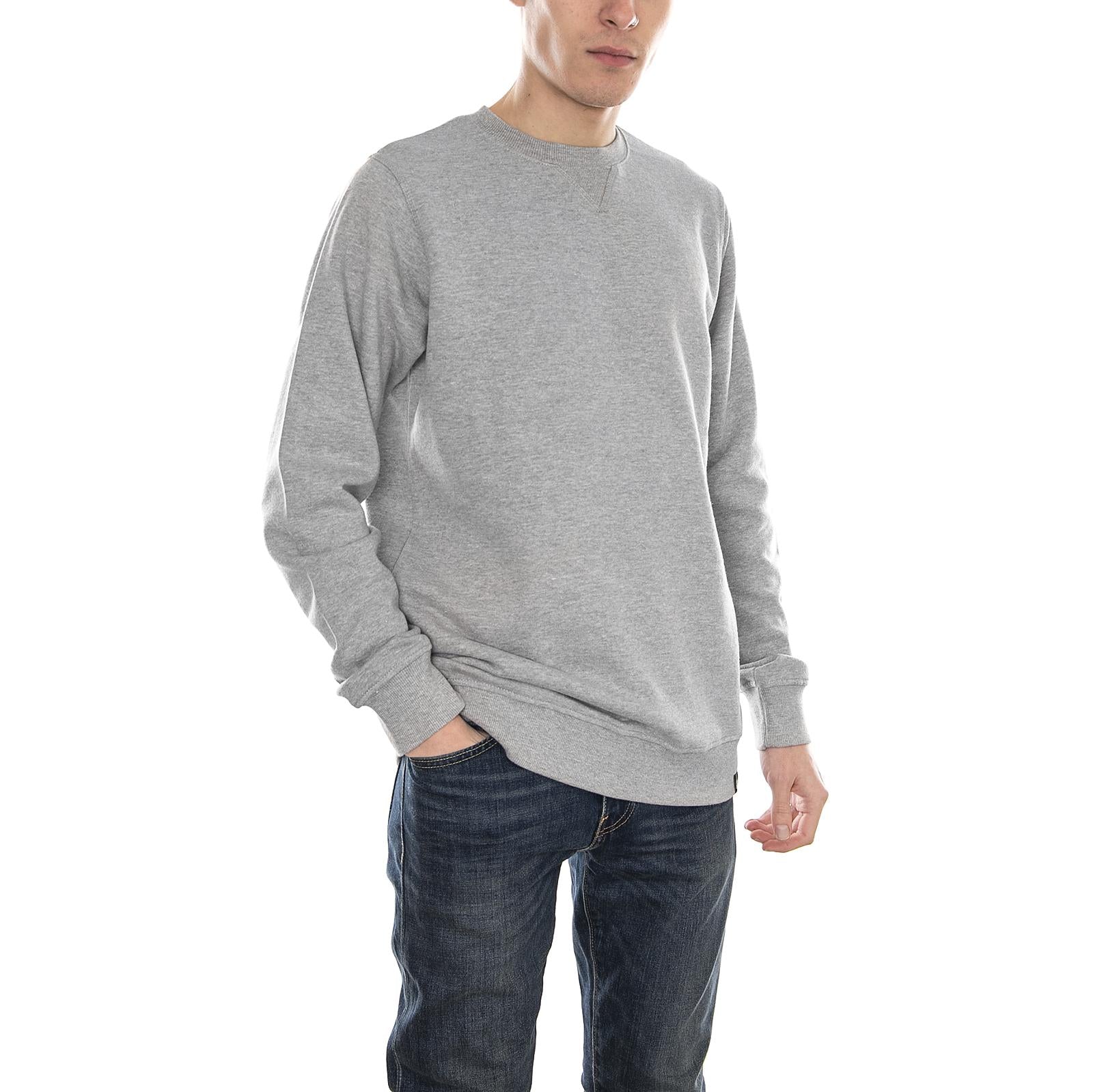 Washington Fleece Crew-Neck Sweatshirt - Melange Grey - Felpa Girocollo Uomo Grigia 02 200037-GYM . DICKIES 
