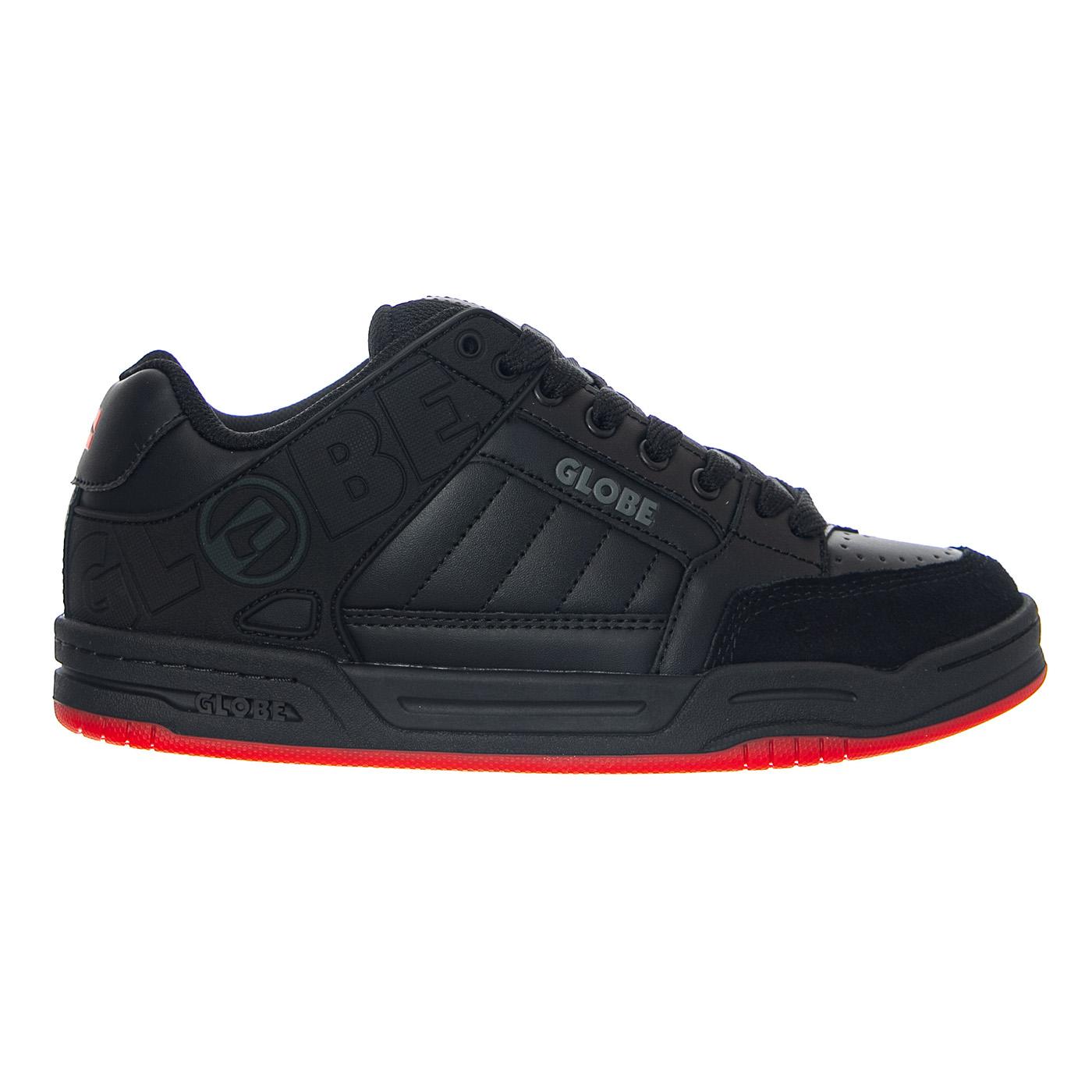 Tilt Black/Red/Charcoal - Scarpe Stringate Uomo Nere GBTILT 10801 GLOBE 