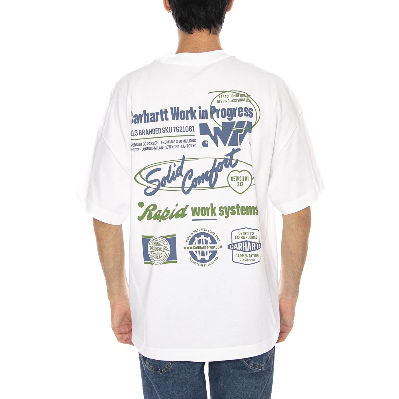 S/S Networks T-Shirt White - Maglietta Girocollo Uomo Bianca I035624.02XX  CARHARTT WIP 